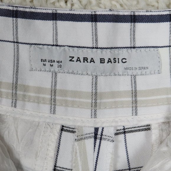 Zara Women's Zipper & Double Hook Enclosure Shorts Size Medium~ Made in Spain - Picture 4 of 8
